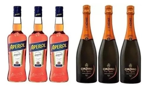 Combo Cinzano Spritz X3 + Aperol 750 X3