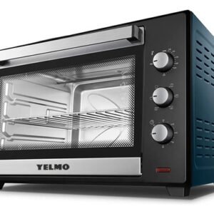 Horno Eléctrico 95 Litros Yelmo Yl-95cln 2200w Color Negro Y Azul Oscuro Negro/azul Oscuro