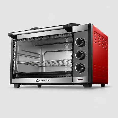Horno Eléctrico De Mesa Ultracomb Uc-45acn 45 Lts Rojo Doble Anafe Superior - Image 4