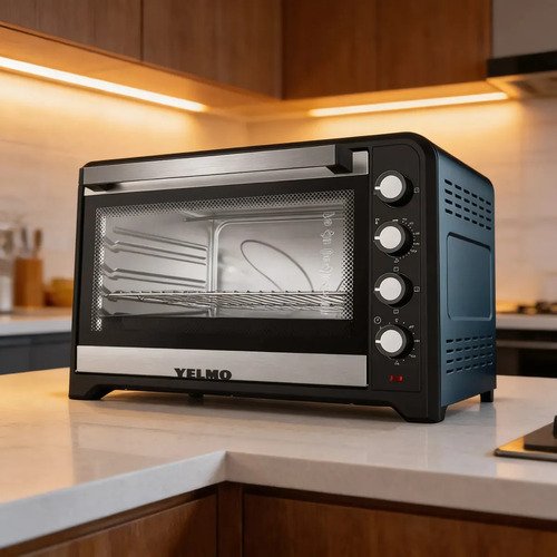 Horno Eléctrico 140 Litros Yelmo Yl-140cln Color Gris/negro 2800w Turbo Convección Con Luz - Image 2