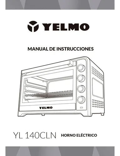 Horno Eléctrico 140 Litros Yelmo Yl-140cln Color Gris/negro 2800w Turbo Convección Con Luz - Image 3