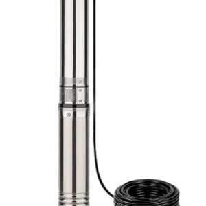 Bomba Sumergible Gadnic 1 Hp 4000 L H 72 M 220v 4 Pulgadas Acero Inoxidable Ip68 Sistema Anti Arena Napa Plateado