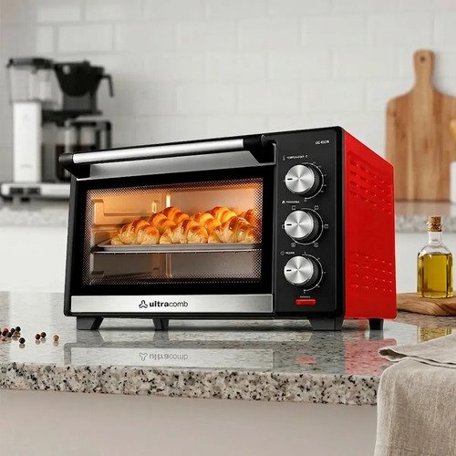 Horno Electrico Ultracomb De Mesa 45lts Uc45cn 45l1600w Conveccion Color Negro/rojo - Image 2