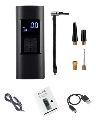 Compresor Eléctrico Gadnic 6000mah Portátil Display Digital 60w 3 Picos 2000h Negro - Image 7