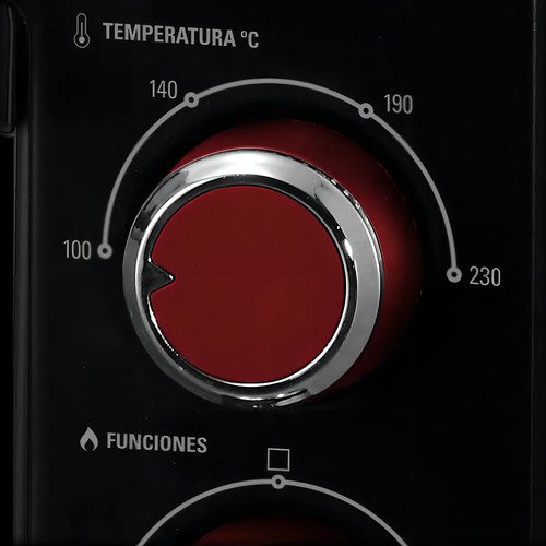 Horno Eléctrico De Mesa Ultracomb Uc-17 17litros Color Rojo/negro 1280w Con Bandeja Y Rejilla - Image 6