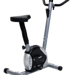 Bicicleta Fija Gadnic B18 Hogareña Display Lcd 5 Funciones Asiento Regulable Soporta 100 Kg Negro
