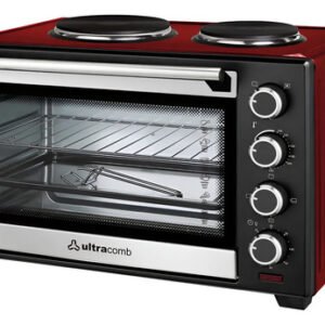 Horno Eléctrico Mesa 50l 1600w Ultracomb Timer Doble Anafe Rojo