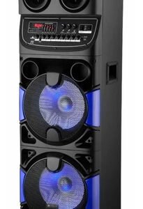 Parlante Portátil Ken Brown Boom 10 Con Bluetooth, Karaoke Y Led, Negro, 40000w Rms, 12v