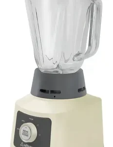 Licuadora De Mesa Ultracomb Lc-2012 1.5lts Jarra De Vidrio Color Crema