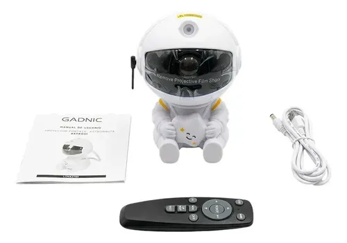 Proyector Lámpara Astronauta Galaxia Gadnic 7 Colores Led 5w Blanco - Image 7