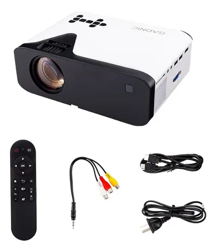 Proyector Portatil Gadnic P-3129 Fhd Soporta 4k Bt Multi Conexion 5000 Lúmenes Control Remoto 40 A 150 Blanco - Image 7