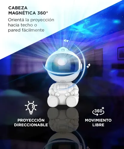 Proyector Lámpara Astronauta Galaxia Gadnic 7 Colores Led 5w Blanco - Image 4